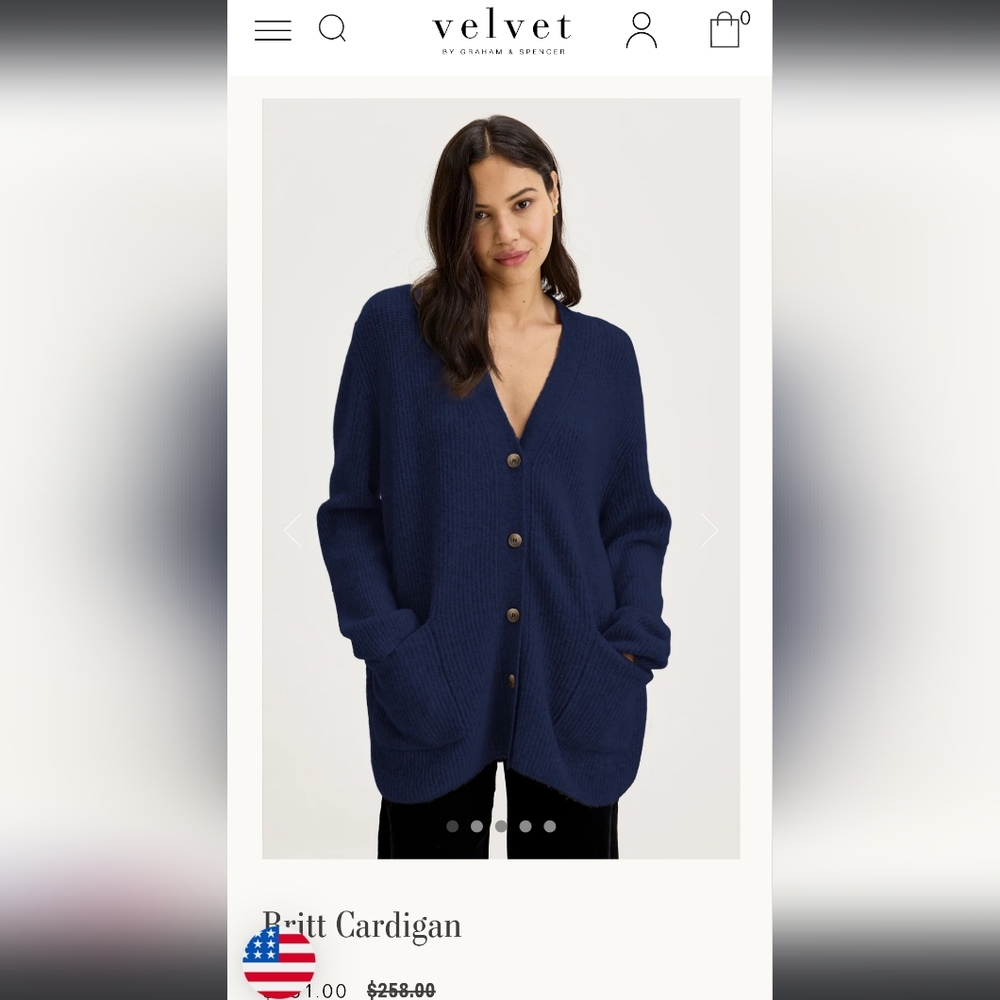 Velvet TEAL colored mohair cardigan size medium